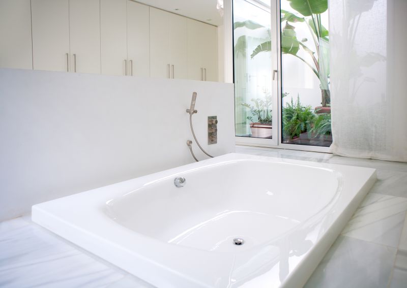 Happy Homeowner with Refinished Bathtub